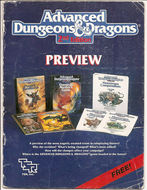 AD&D 2nd Edition Preview